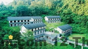 Khu vực ăn sáng đơn giản tại Minh Anh Hotel Cao Bằng