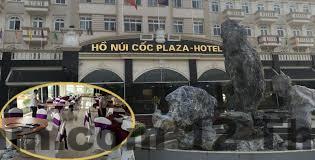 Phòng ngủ tiện nghi, thoải mái tại Hồ Núi Cốc Plaza Hotel.