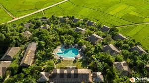 Khu vực lễ tân khách sạn nhỏ tại Mai Châu