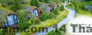 64 Deluxe Hotel & Villa Mộc Châu nằm ngay trục Quốc lộ 6 cạnh cổng chào Mộc Châu