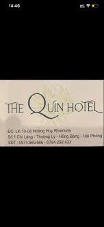 Khu vực lễ tân The Quin Hotel Hải Phòng gọn gàng thân thiện