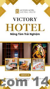 Khu vực lễ tân Victory Hotel với phong cách phục vụ thân thiện