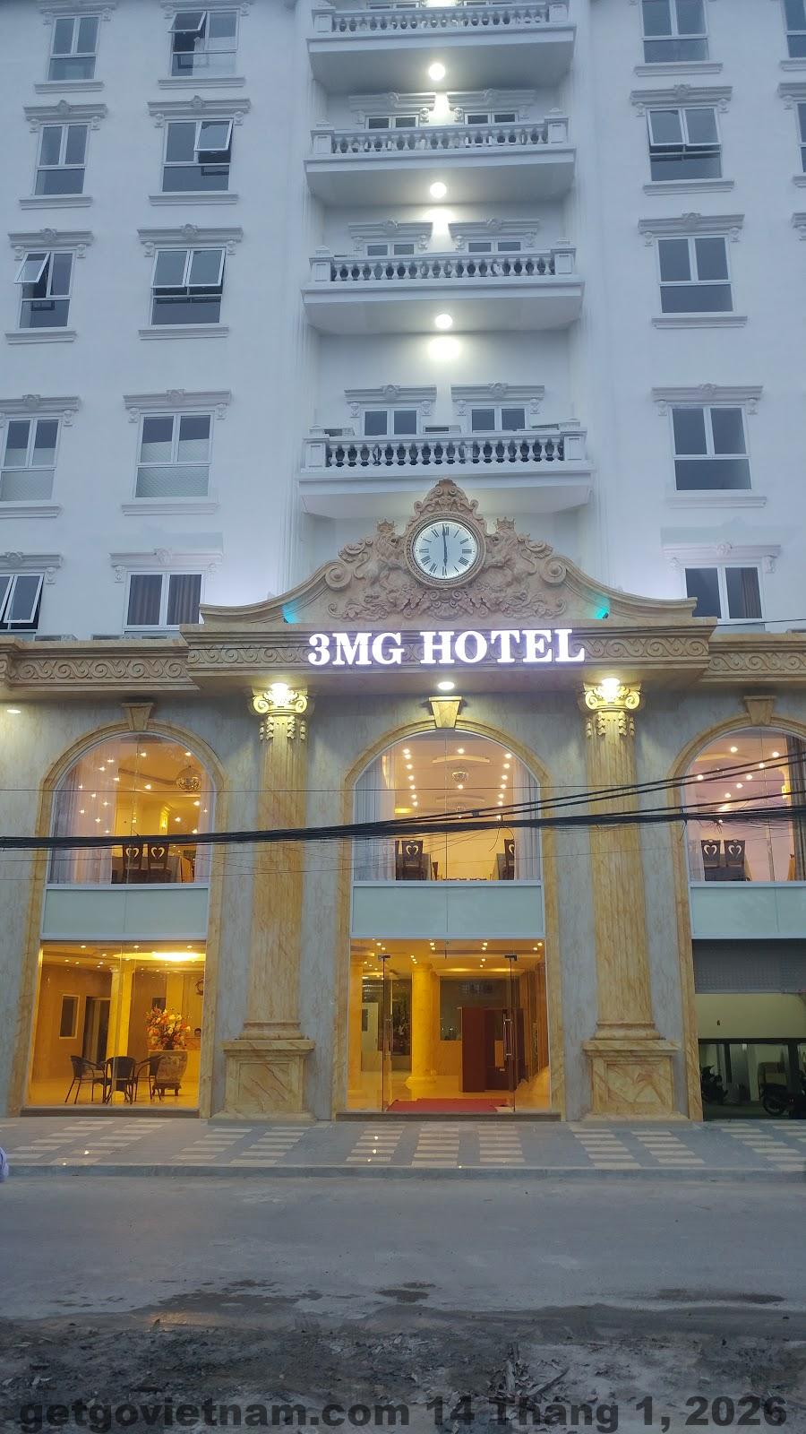 Mặt tiền 3MG Lakeside Hotel Hải Phòng với kiến trúc hiện đại, nằm trong khu dân cư yên tĩnh quận Hải An