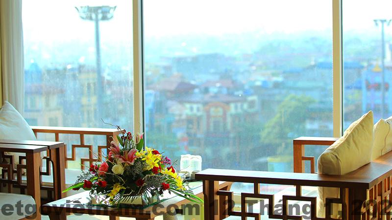 Khu vực lễ tân Khách sạn Thiên Hải Hotel Lào Cai