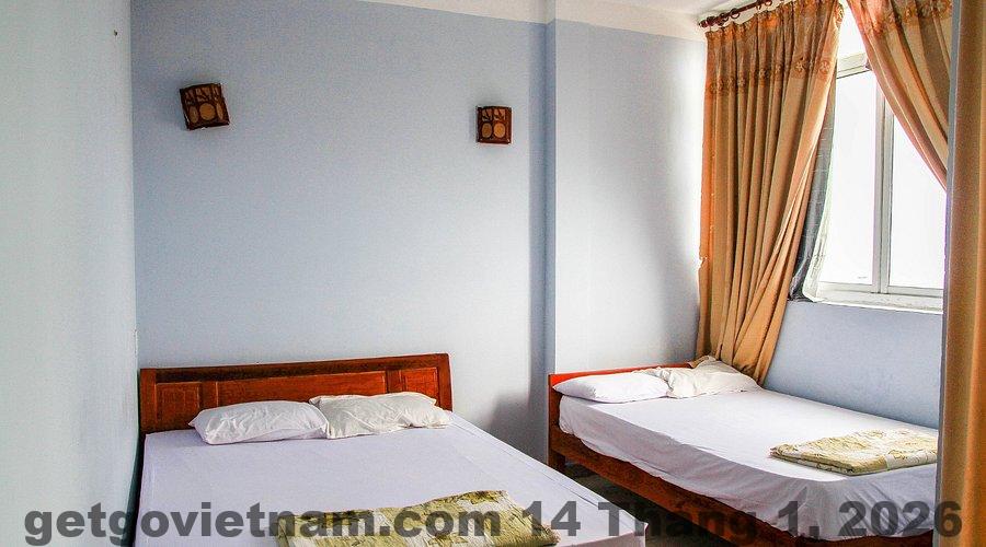 Một góc phòng ngủ tại khách sạn.