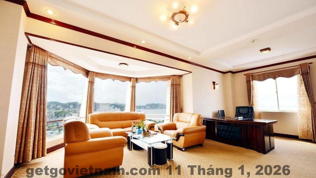 Không gian phòng nghỉ Grand Hạ Long Hotel phù hợp khách đoàn và gia đình