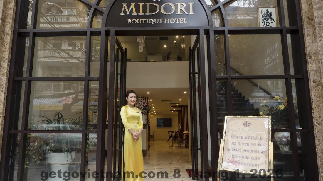 Toàn cảnh khách sạn Midori Boutique 43 Triệu Việt Vương với phong cách boutique Nhật Bản giữa trung tâm Hà Nội