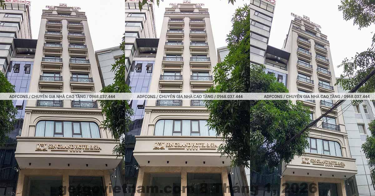 Không gian chung khách sạn Sen theo phong cách boutique, tiện ích hạn chế