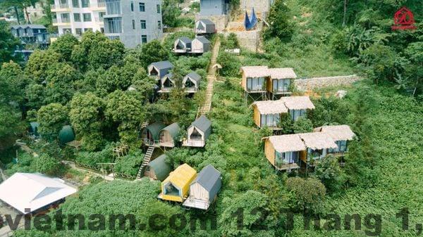 Phòng nghỉ khách sạn bình dân tại Tam Đảo với nội thất cơ bản