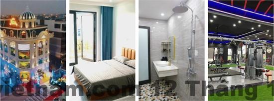 Không gian chung và bãi đỗ xe tại Khách sạn Trà Cổ