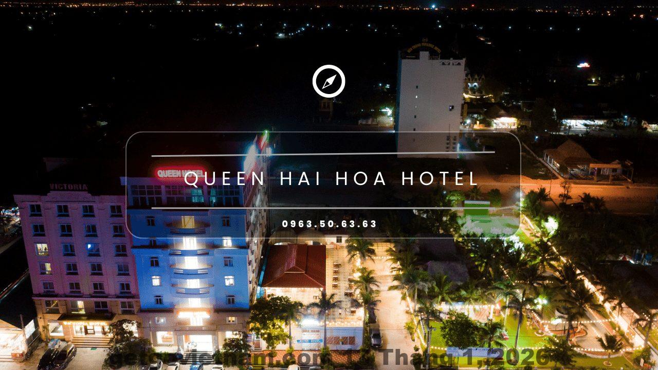 Bãi biển Hải Hòa nhìn từ khách sạn, nơi du khách có thể thư giãn và tận hưởng không khí trong lành