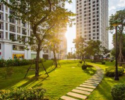 Homestay Times City Đánh Giá 2026: Trải Nghiệm Homestay Đầy Tiện Nghi Tại Trung Tâm Hà Nội khong-gian-xanh-vinhomes-times-city