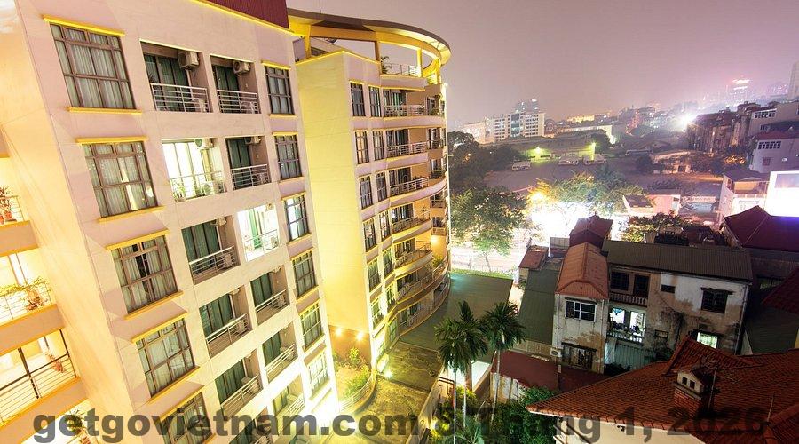 Khu vực bếp và không gian sinh hoạt căn hộ Horizon