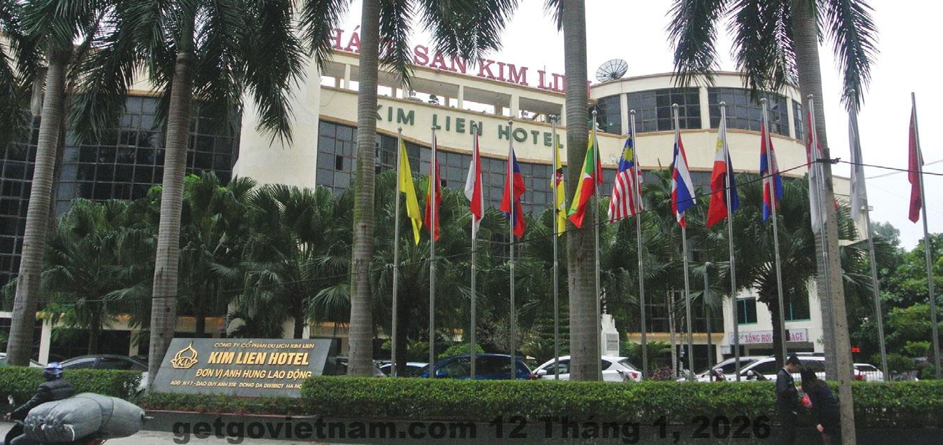 Mặt tiền Kim Hotel Hà Nội nằm trong khu đô thị FLC Nam Từ Liêm yên tĩnh