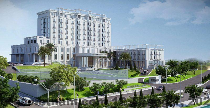 Khu vực lễ tân Lake View Hotel Việt Trì gọn gàng và thân thiện