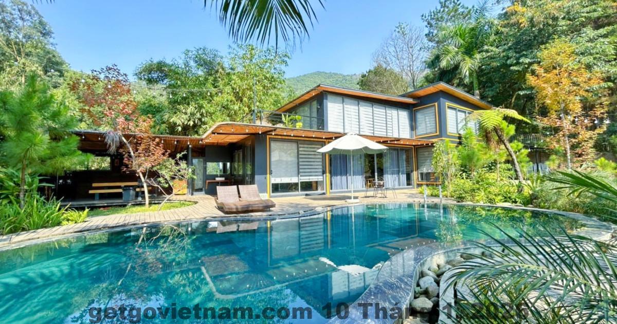 Không gian sân vườn xanh mát tại Lee’s House