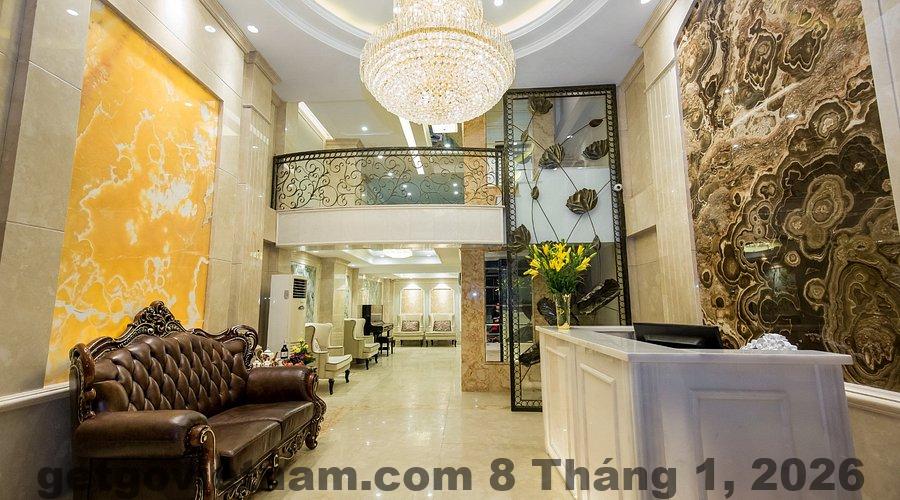 Khu vực lễ tân The Little Hanoi nhỏ gọn, phong cách thân thiện