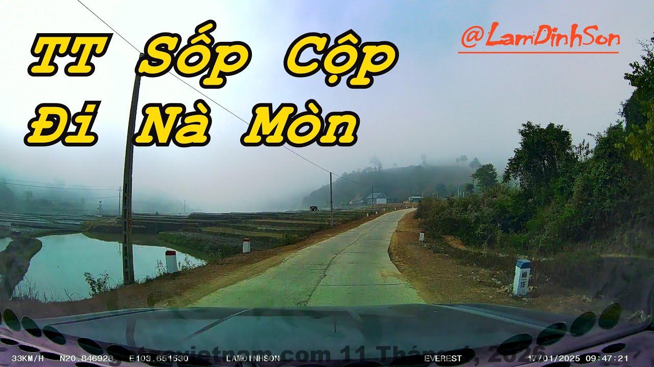 Mặt tiền Khách sạn Phong Châu Sốp Cộp với kiến trúc đơn giản tại trung tâm huyện