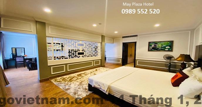Mặt tiền Maya Hotel Thái Nguyên trên trục đường Thống Nhất