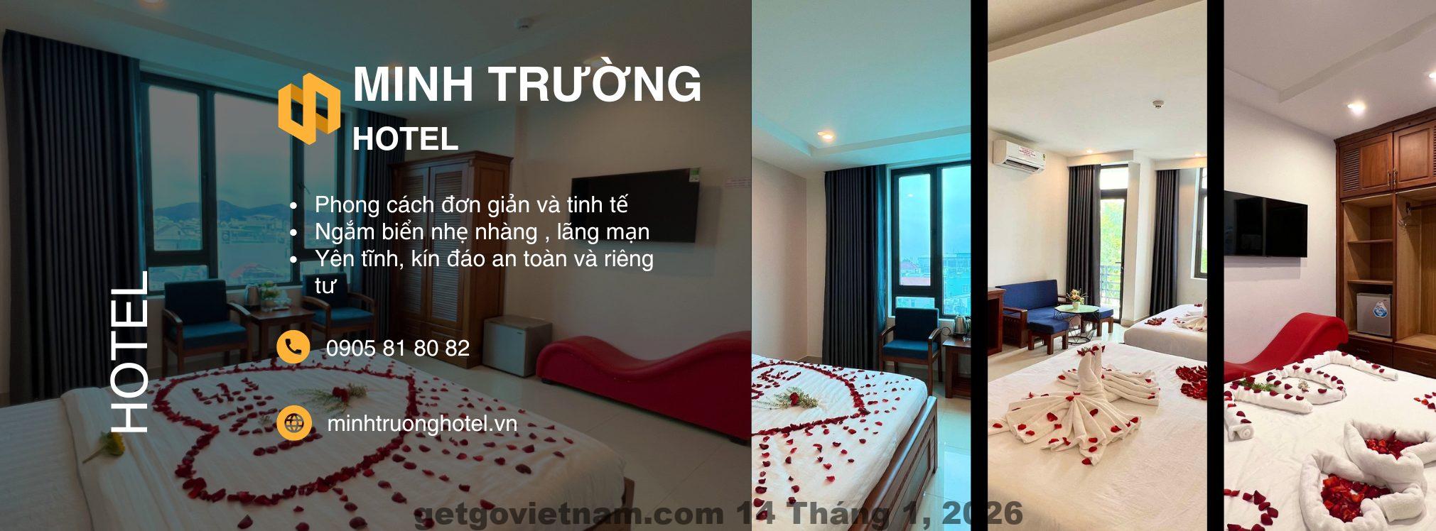 Một phòng nghỉ lãng mạn dành cho các cặp đôi tại Minh Trường Hotel 2.