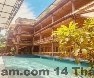 Phòng nghỉ tại Khách Sạn và Nhà Hàng Hồ Núi Đính với thiết kế đơn giản, sạch sẽ