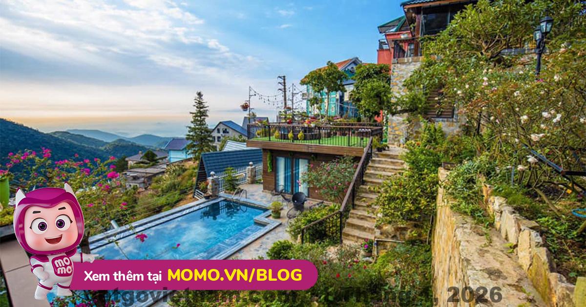 View thị trấn Tam Đảo nhìn từ khu vực khách sạn Meila