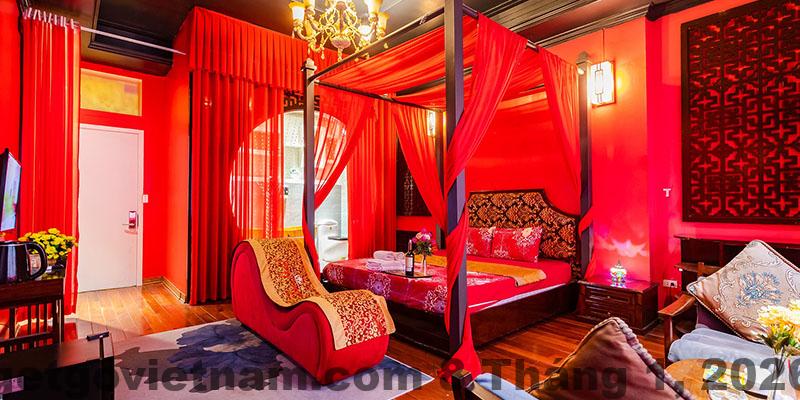 Phòng khách sạn Jacayl trang trí lãng mạn