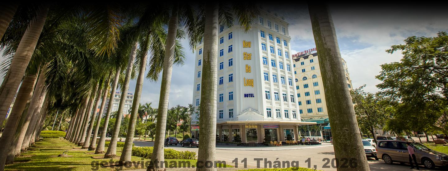Ngoại thất khách sạn New Star Halong Hotel tại khu Bãi Cháy Hạ Long
