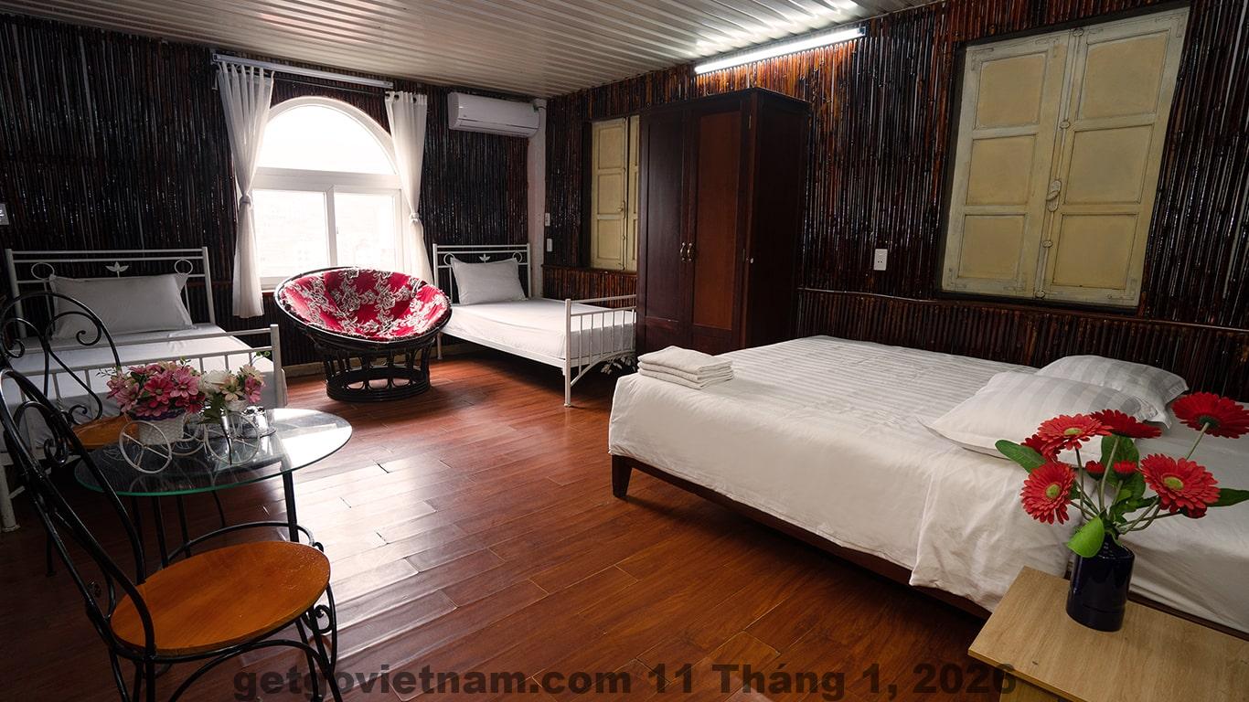 Không gian sinh hoạt chung tại Khách sạn Meila Tam Đảo