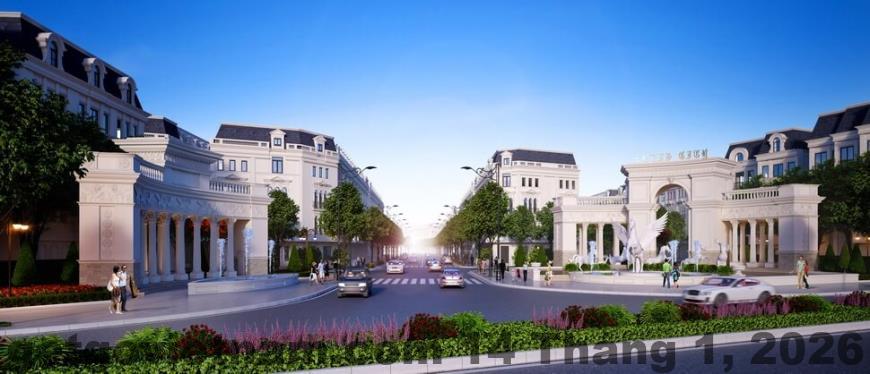 Khu vực đô thị xung quanh Royal Louis Hotel, không gian rộng và thoáng