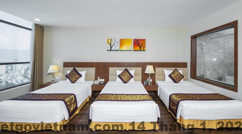 Phòng deluxe tại Mường Thanh Grand Đà Nẵng rộng rãi, thoải mái và đầy đủ tiện nghi