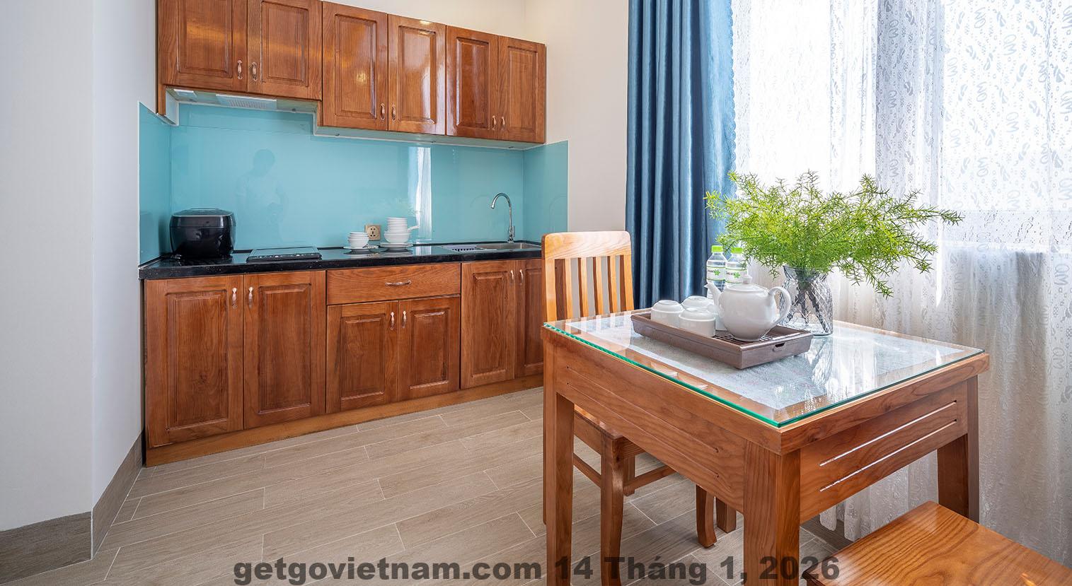 Phòng rộng là lợi thế lớn của Quynh Hoa Hotel Apartment trong phân khúc giá