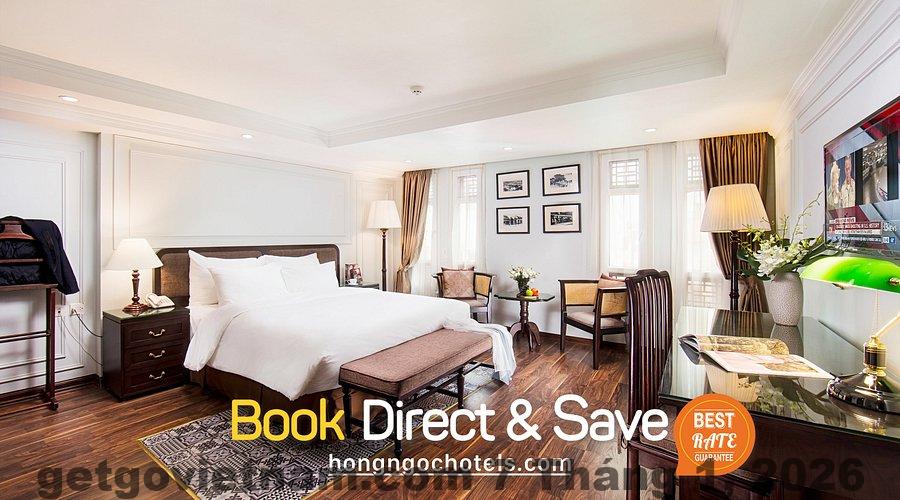 Đánh giá khách sạn Hong Ngoc Tonkin Hà Nội 2026: Có đáng ở phố cổ? 4 Phòng nghỉ tại khách sạn Hong Ngoc Tonkin với nội thất cổ điển, diện tích vừa phải