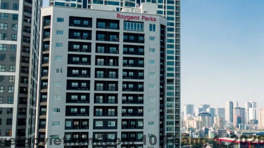 Roygent Parks Hanoi Review 2026: Serviced Residence chuẩn Nhật cho người ở dài ngày 2 Tổng quan tòa nhà Roygent Parks Hanoi với phong cách serviced residence Nhật Bản, thiết kế hiện đại và kín đáo