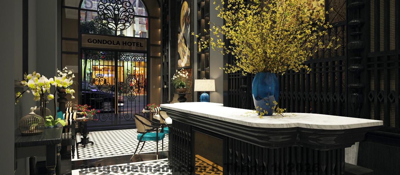 Khu vực lễ tân với nhân viên thân thiện tại Perfume's Cozy House