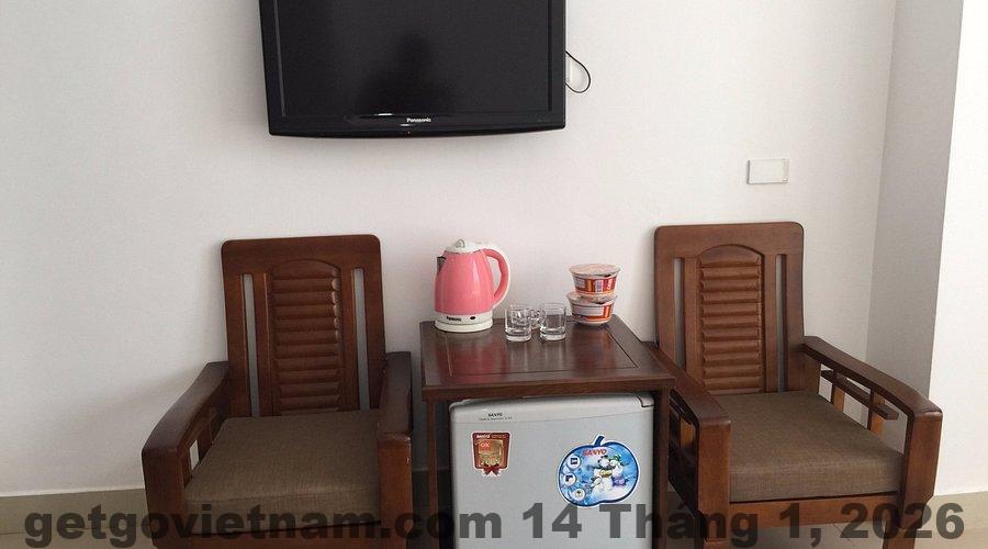 Phòng Twin tại OYO 593 Bach Duong Hotel với nội thất cơ bản