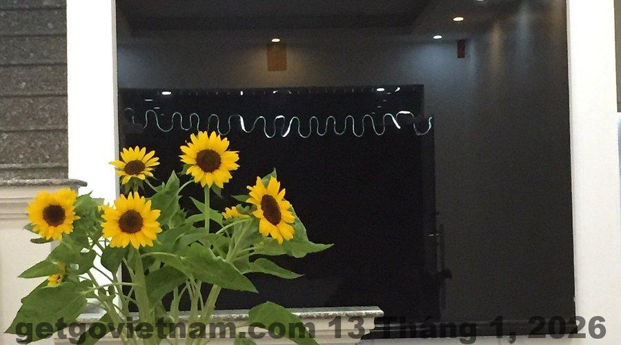 Phòng nghỉ tại khách sạn Sunflower, được thiết kế trang nhã và tiện nghi.