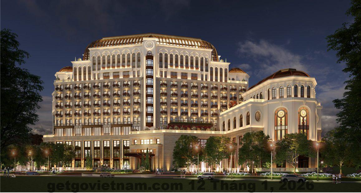 Khu vực trung tâm Tam Đảo gần Nhà thờ đá, thuận tiện đi bộ từ Khách sạn Thanh Hải