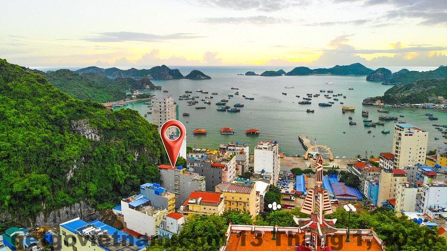 Phòng ngủ tại An Duong Catba Hotel với không gian thoải mái và tiện nghi cơ bản.