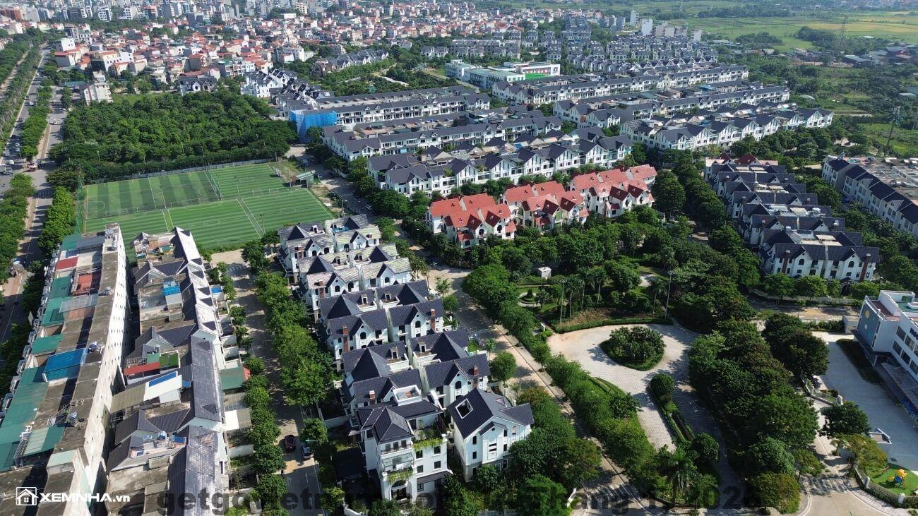 Toàn cảnh khu D Geleximco Hà Đông nhìn từ trên cao