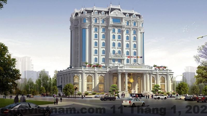 tong quan mat tien khach san hoang nham luxury hotel