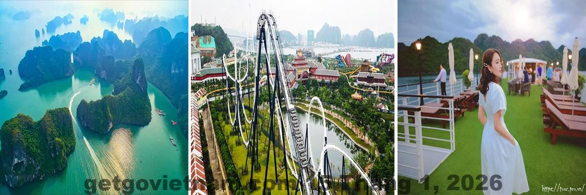 Khu vực Bãi Cháy Hạ Long với bãi biển và các tuyến đường du lịch chính