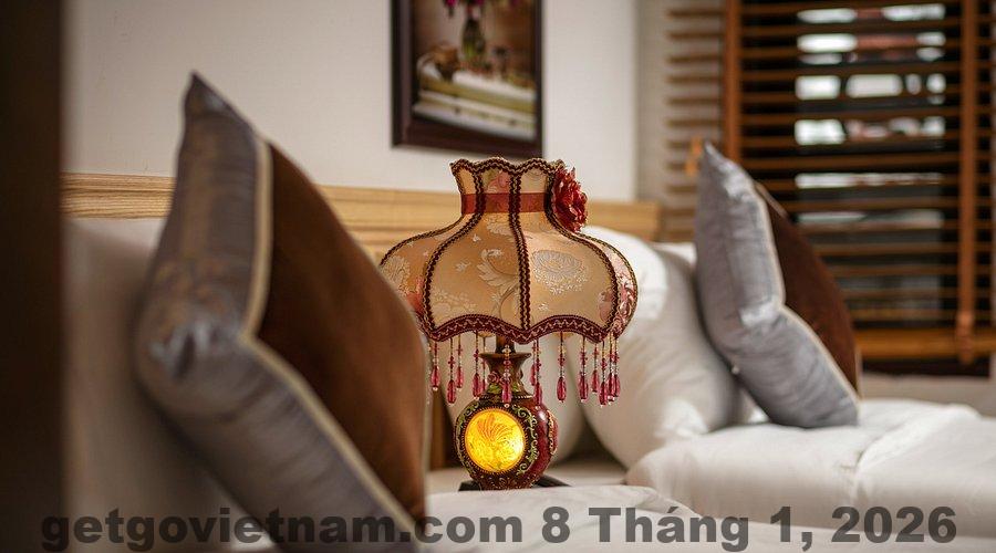 Phòng nghỉ được thiết kế sang trọng, tiện nghi tại TrangTrang Boutique Hotel.