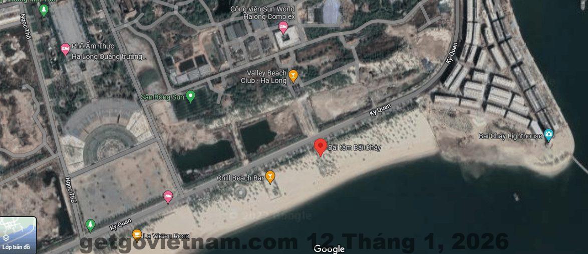 Vị trí Khách Sạn Minh Gia 1 trong khu vực Bãi Cháy Hạ Long