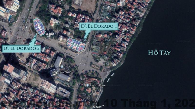 Vị trí D' Eldorado Tân Hoàng Minh gần Hồ Tây