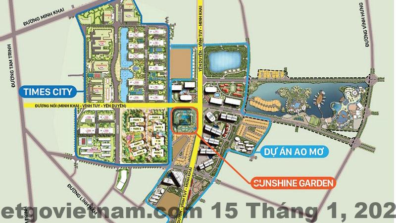Vị trí Khách sạn Vĩnh Tuy gần Minh Khai, Times City và trung tâm quận Hai Bà Trưng
