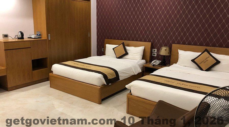 Phòng Twin tại Khách Sạn Victory Sky với nội thất cơ bản