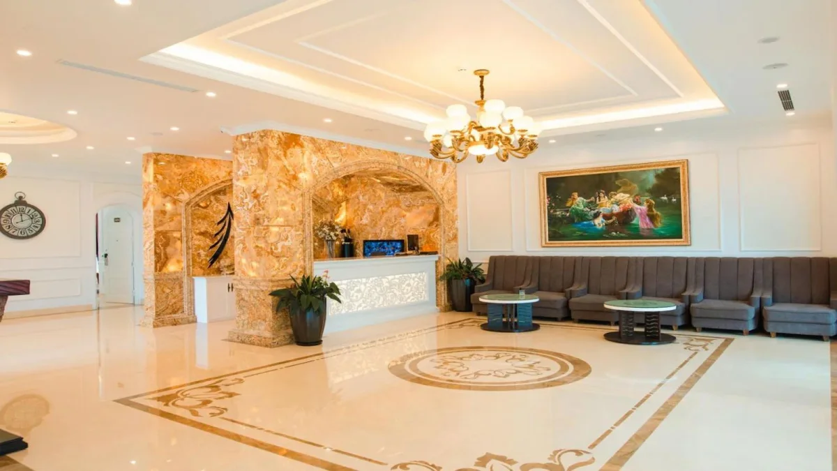 Không gian sinh hoạt chung bên trong khách sạn Paradise Tam Đảo