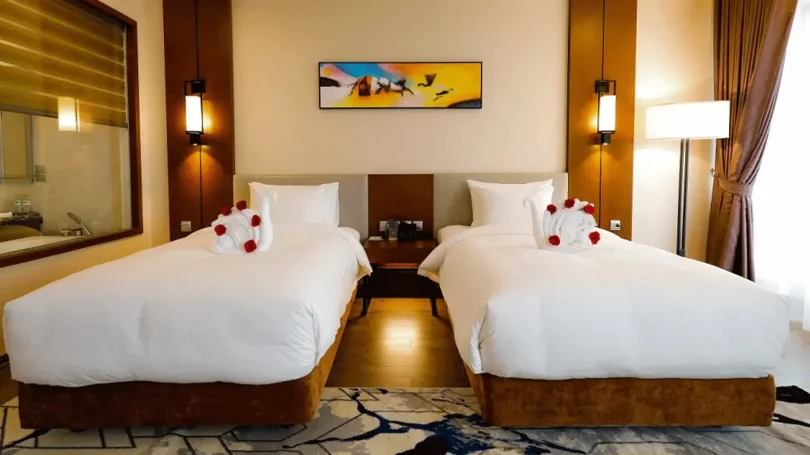 Phòng ngủ tiêu chuẩn tại PHU GIA HOTEL Bắc Ninh