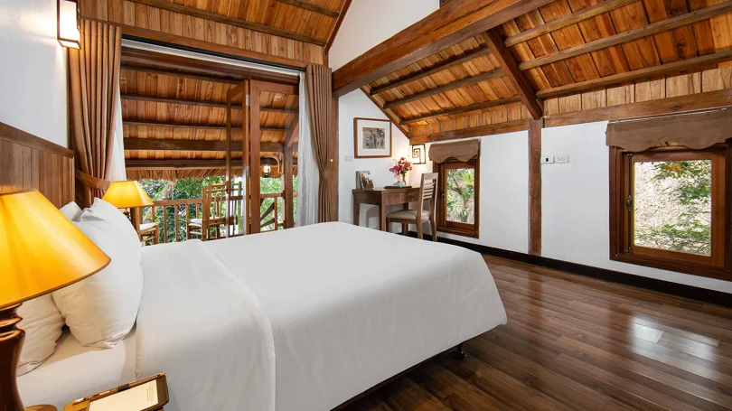 Phòng nghỉ Mai Châu Ecohouse với mức giá tầm trung, phù hợp du lịch trải nghiệm